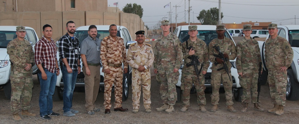 139TH REGIONAL SUPPORT GROUP PROVIDES NON-TACTICAL VEHICLES TO THE TAJI MILITARY COMPLEX GARRISON COMMAND