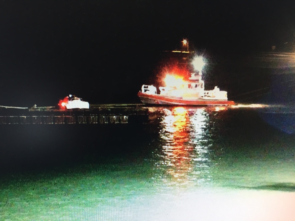 Coast Guard assists four mariners from vessel taking on water near Freeport, Texas
