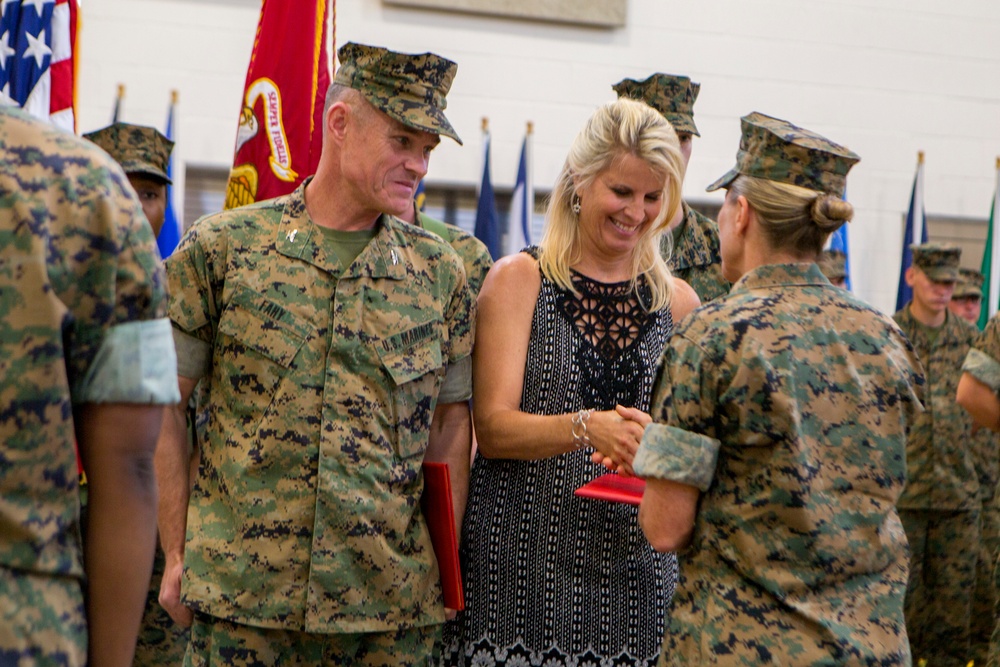 Combat Logistics Regiment 4: Change of Command ceremony