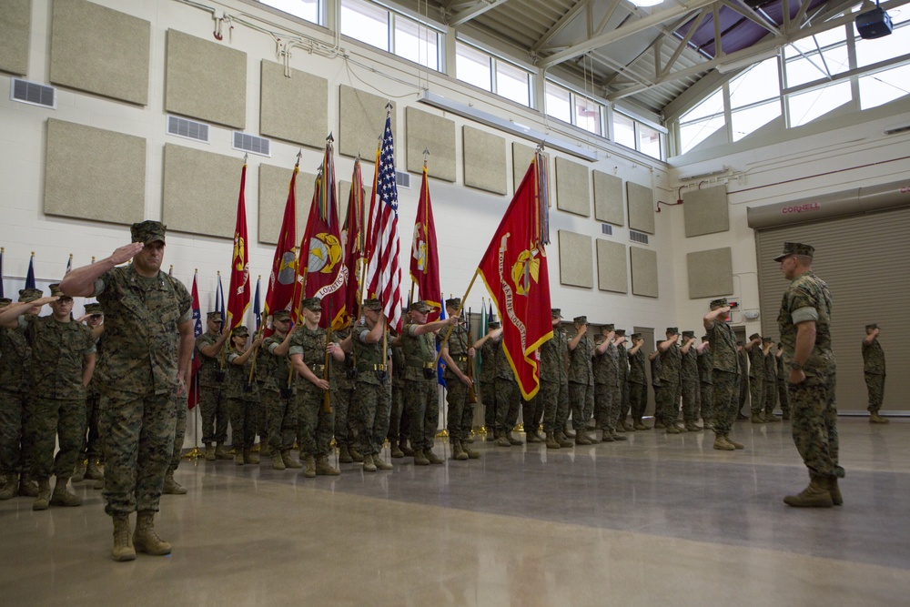 4th Marine Logistics Group: Change of Command ceremony