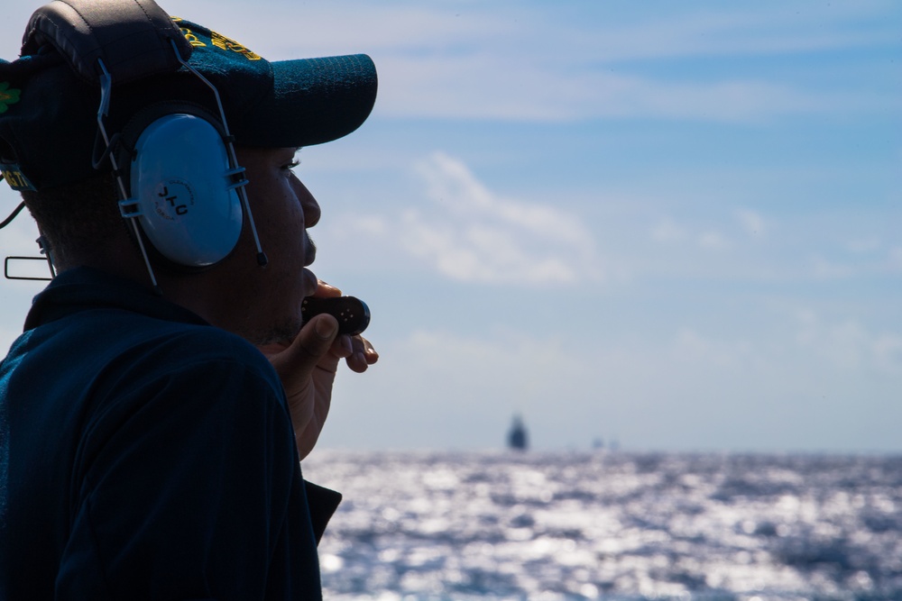 Manning the Watch Aboard USS O'Kane During RIMPAC