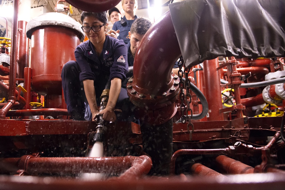 USS Preble (DDG 88) Tests AFFF During RIMPAC