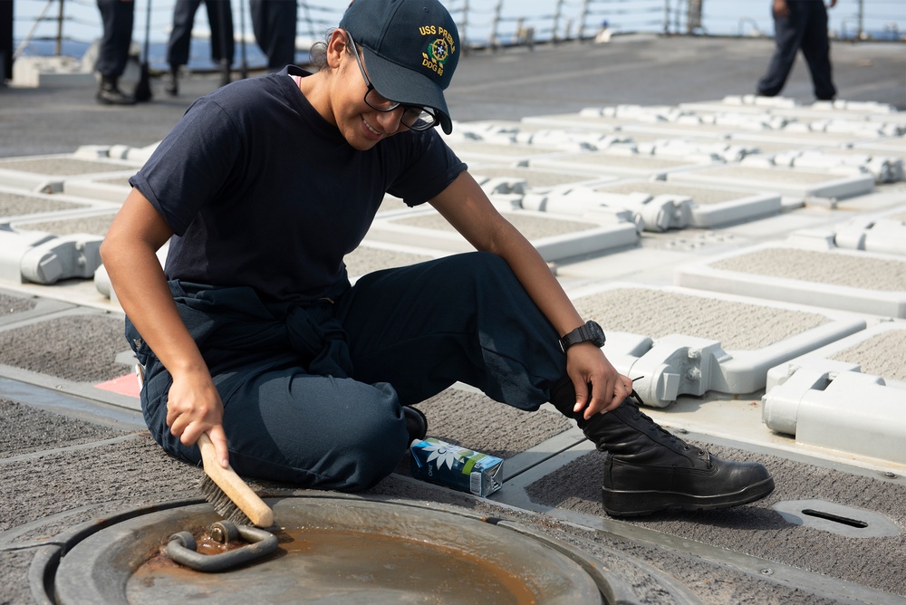 USS Preble At Sea