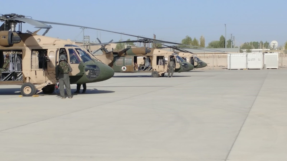 AAF UH-60s Forward deploy to Camp Shorab