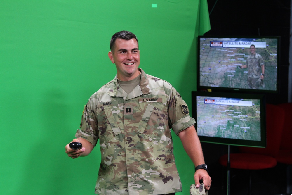 367th MPAD tours local news station