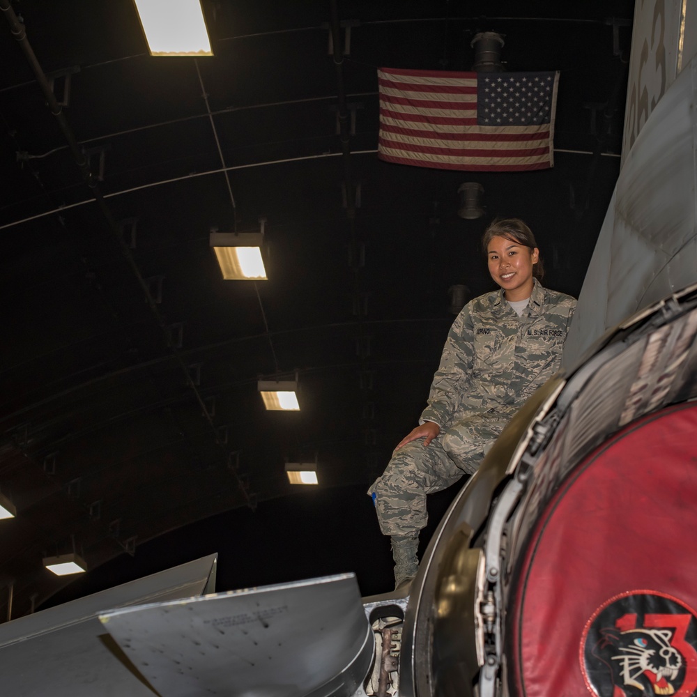 Standing on the jet