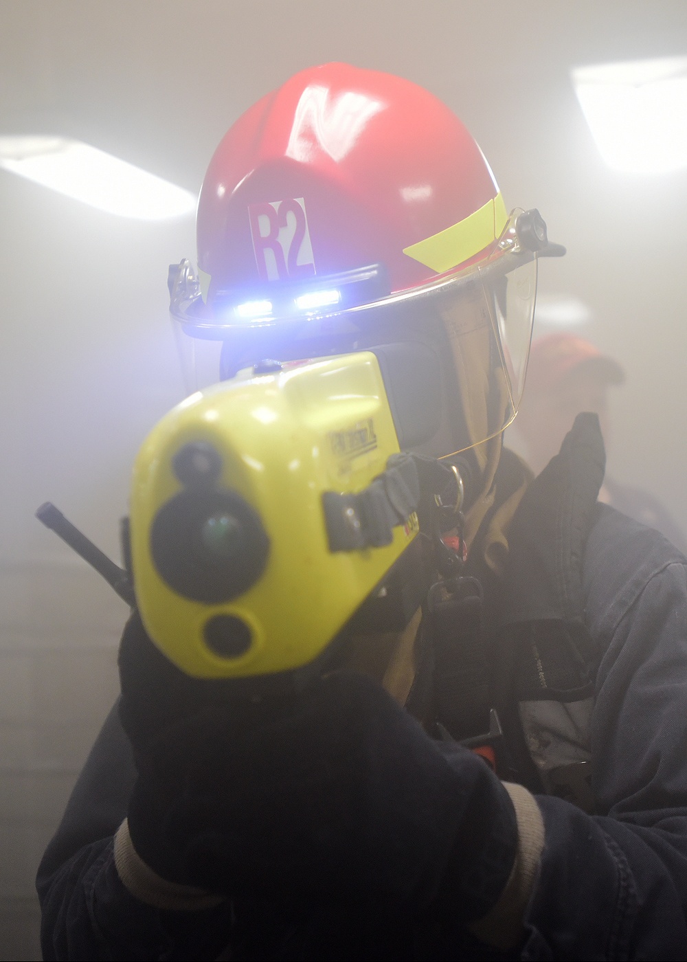 BLR Sailors train during a Flying Squad fire drill.