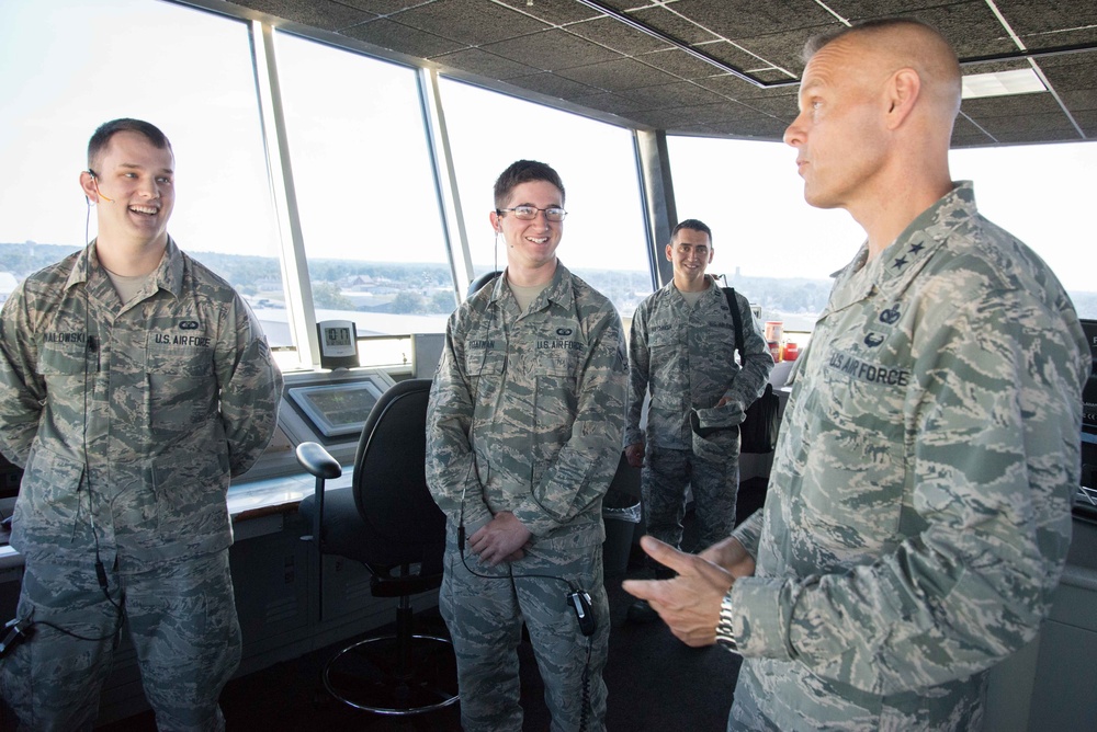 AFIMSC commander visits Wright-Patt