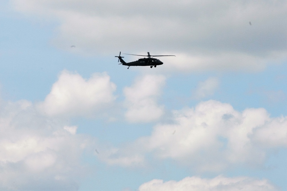 Wisconsin National Guard Black Hawks support training at Fort McCoy
