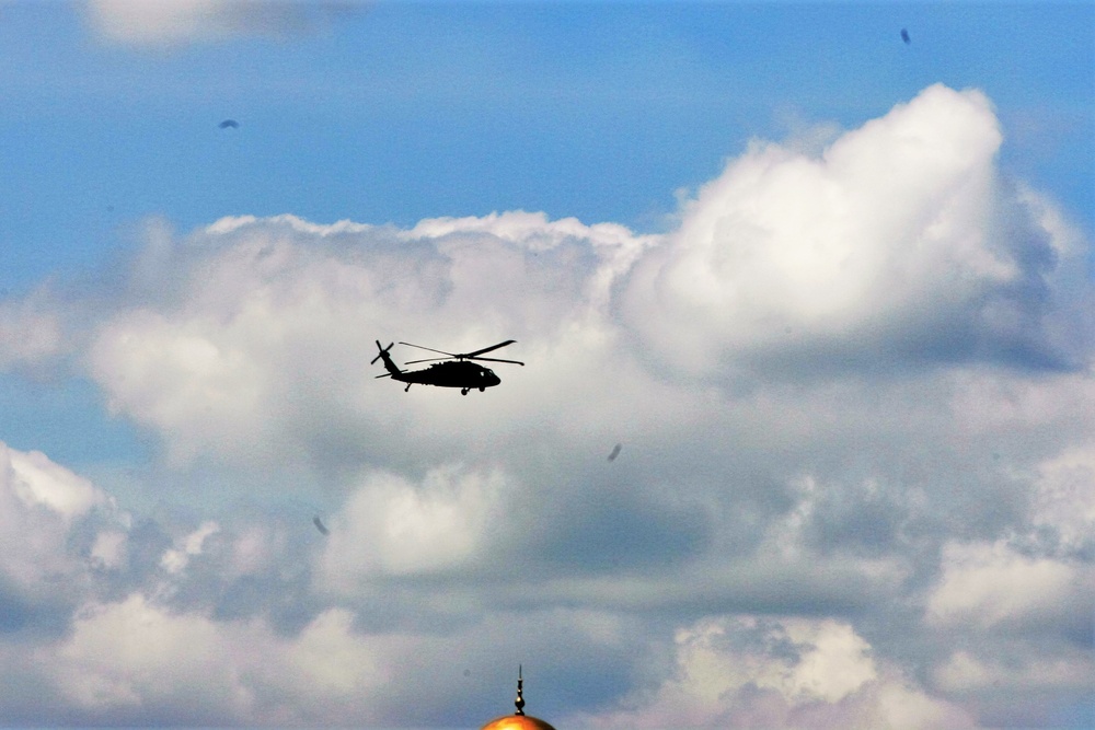 Wisconsin National Guard Black Hawks support training at Fort McCoy