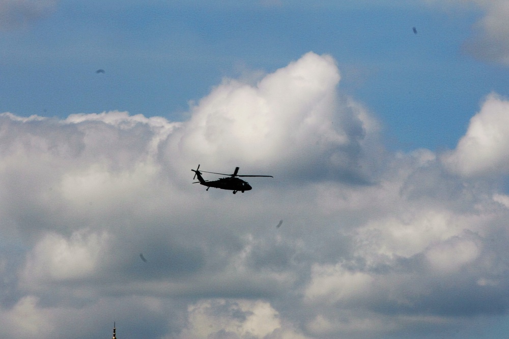 Wisconsin National Guard Black Hawks support training at Fort McCoy