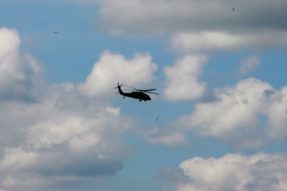 Wisconsin National Guard Black Hawks support training at Fort McCoy