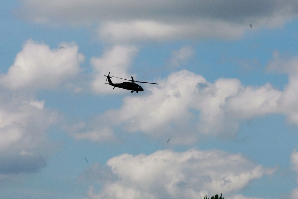 Wisconsin National Guard Black Hawks support training at Fort McCoy