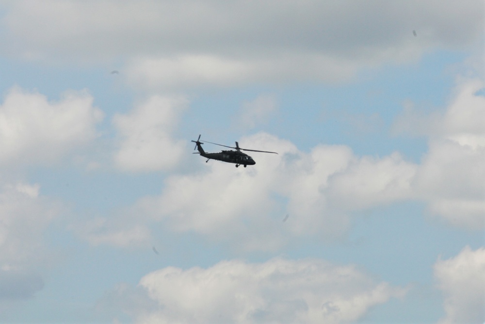 Wisconsin National Guard Black Hawks support training at Fort McCoy