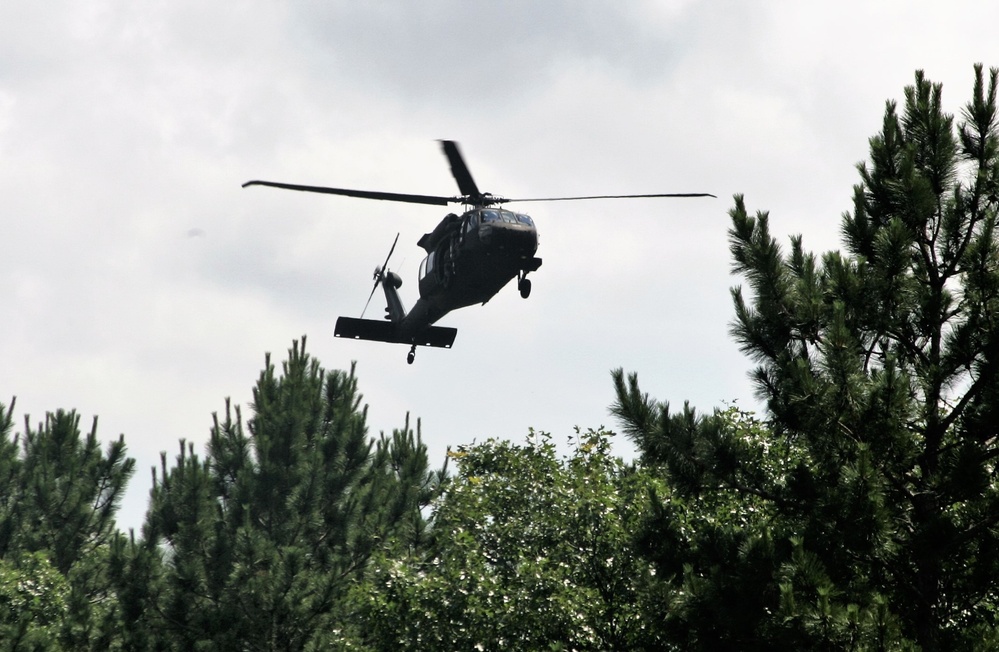 Wisconsin National Guard Black Hawks support training at Fort McCoy