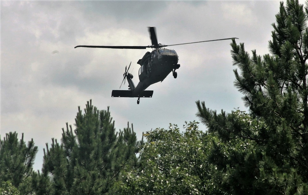 Wisconsin National Guard Black Hawks support training at Fort McCoy