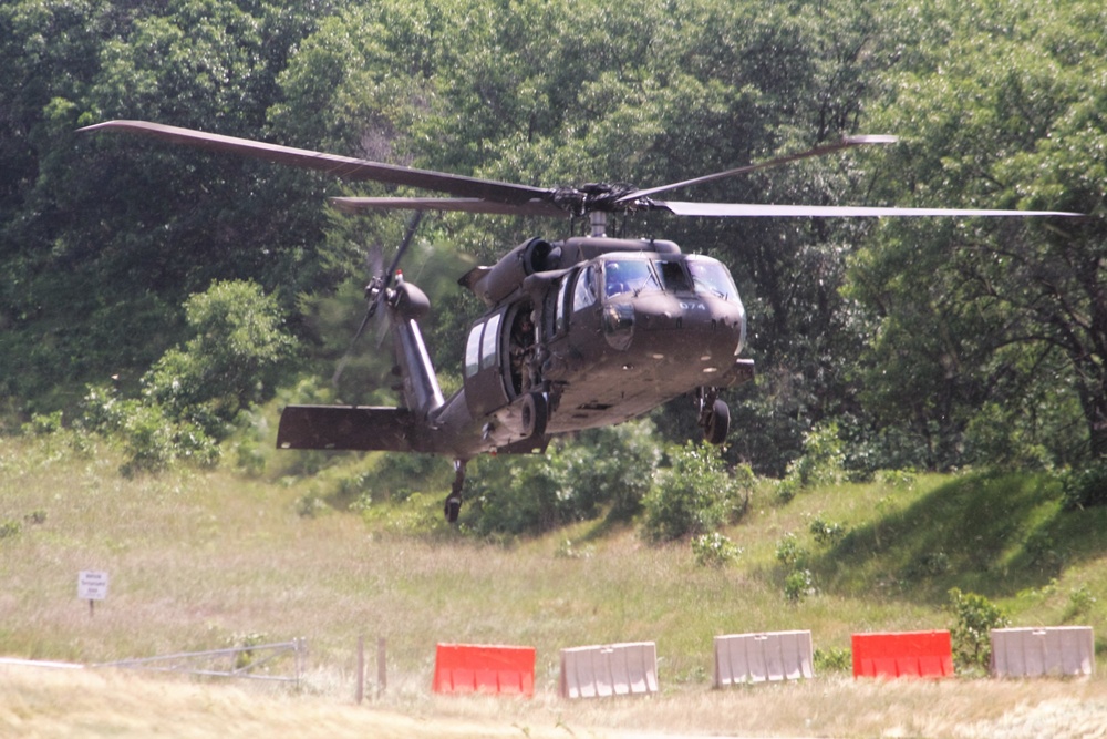 Wisconsin National Guard Black Hawks support training at Fort McCoy