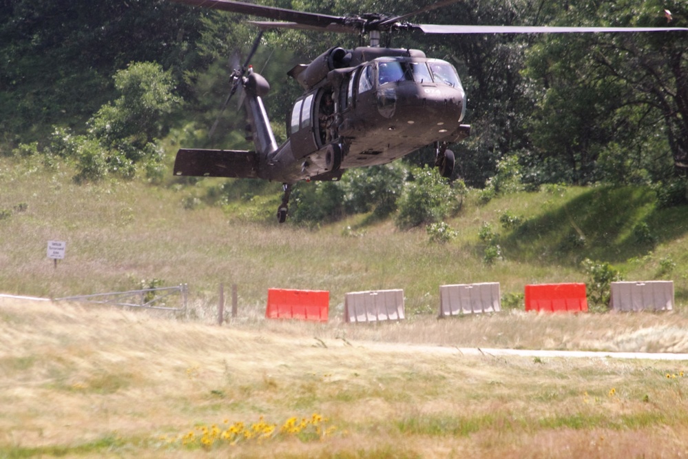 Wisconsin National Guard Black Hawks support training at Fort McCoy