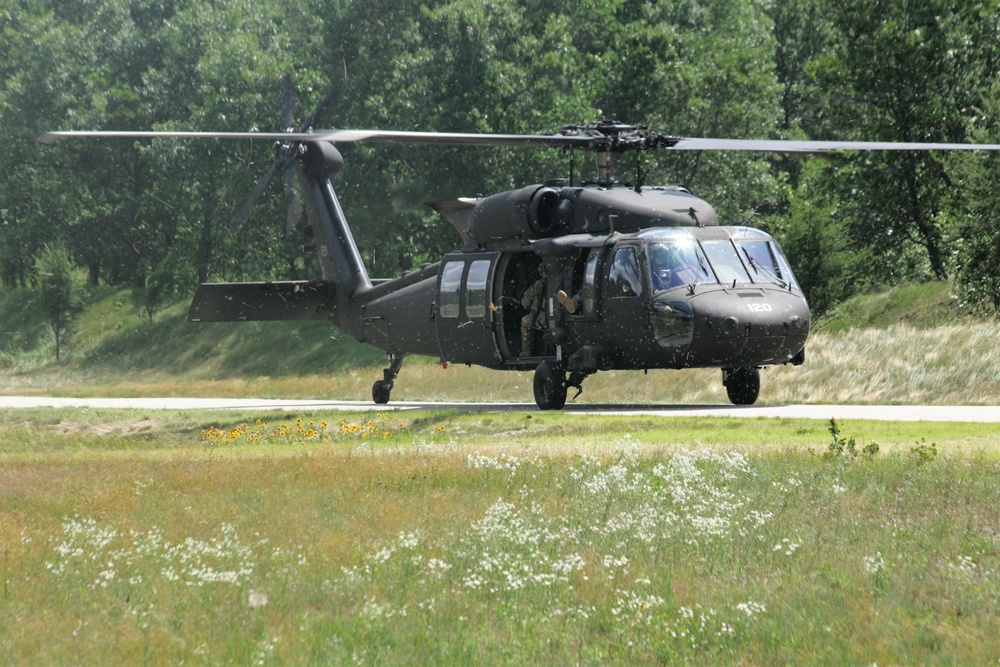 Wisconsin National Guard Black Hawks support training at Fort McCoy