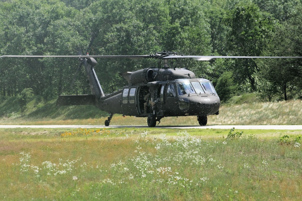 Wisconsin National Guard Black Hawks support training at Fort McCoy