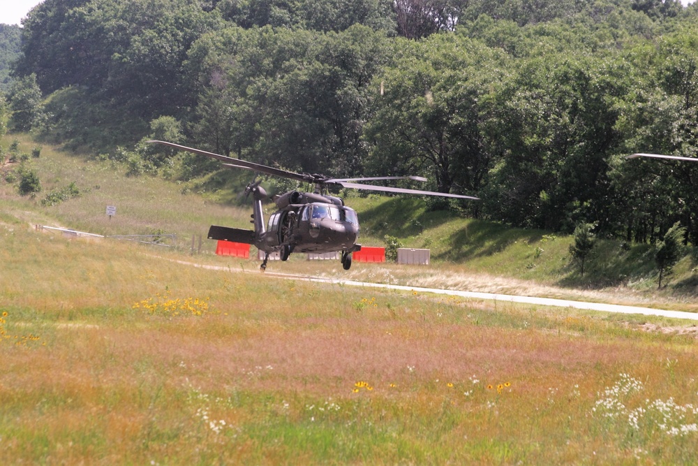 Wisconsin National Guard Black Hawks support training at Fort McCoy