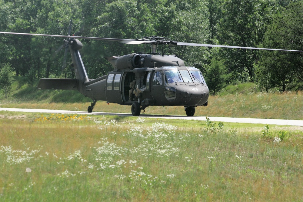Wisconsin National Guard Black Hawks support training at Fort McCoy