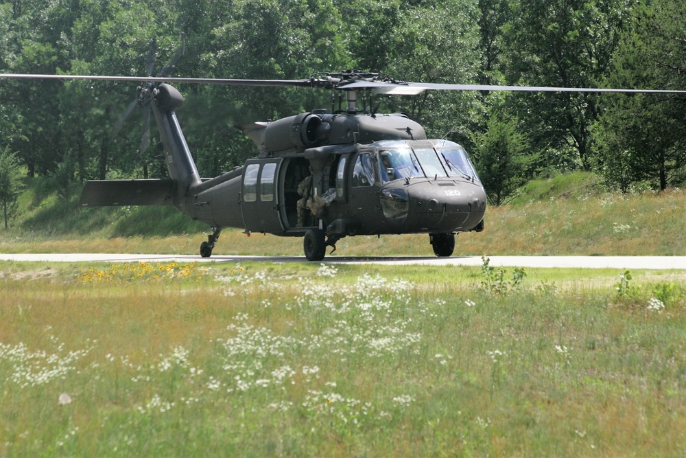 Wisconsin National Guard Black Hawks support training at Fort McCoy
