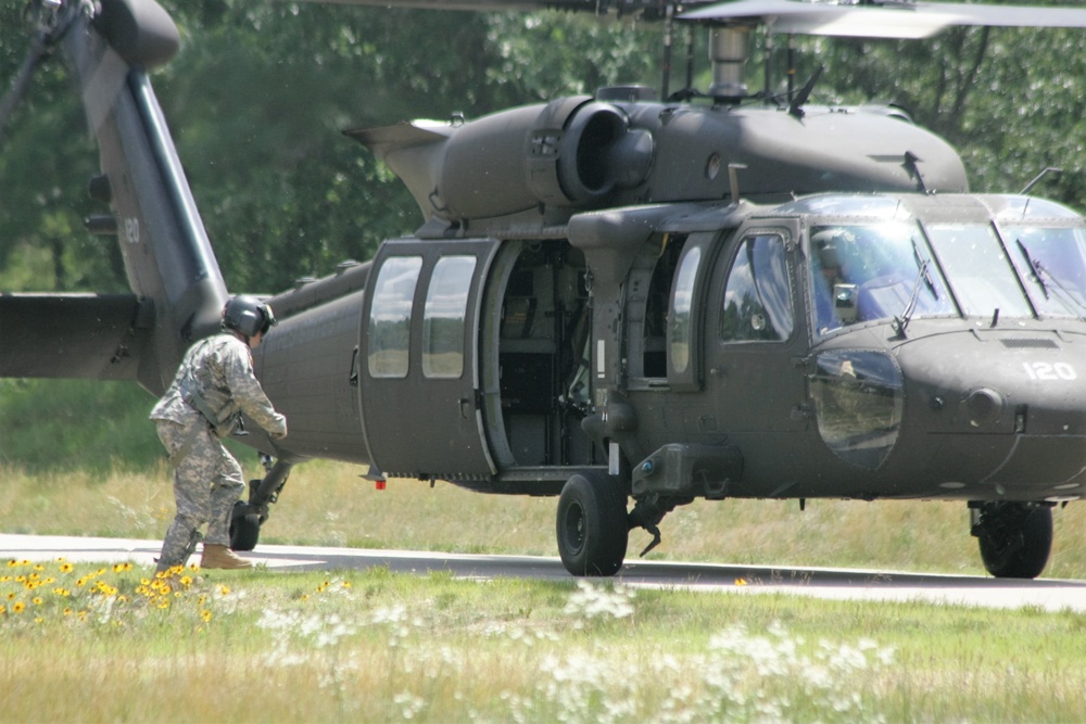 Wisconsin National Guard Black Hawks support training at Fort McCoy