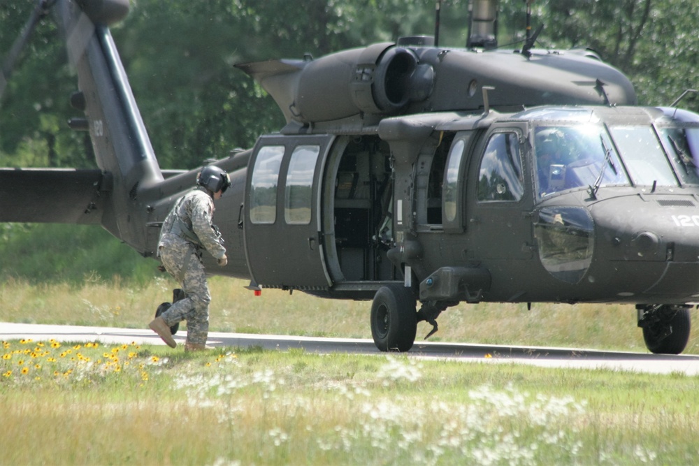 Wisconsin National Guard Black Hawks support training at Fort McCoy