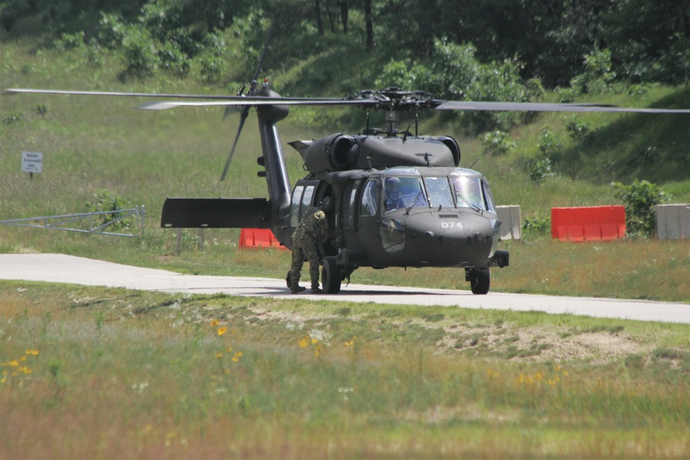 Wisconsin National Guard Black Hawks support training at Fort McCoy