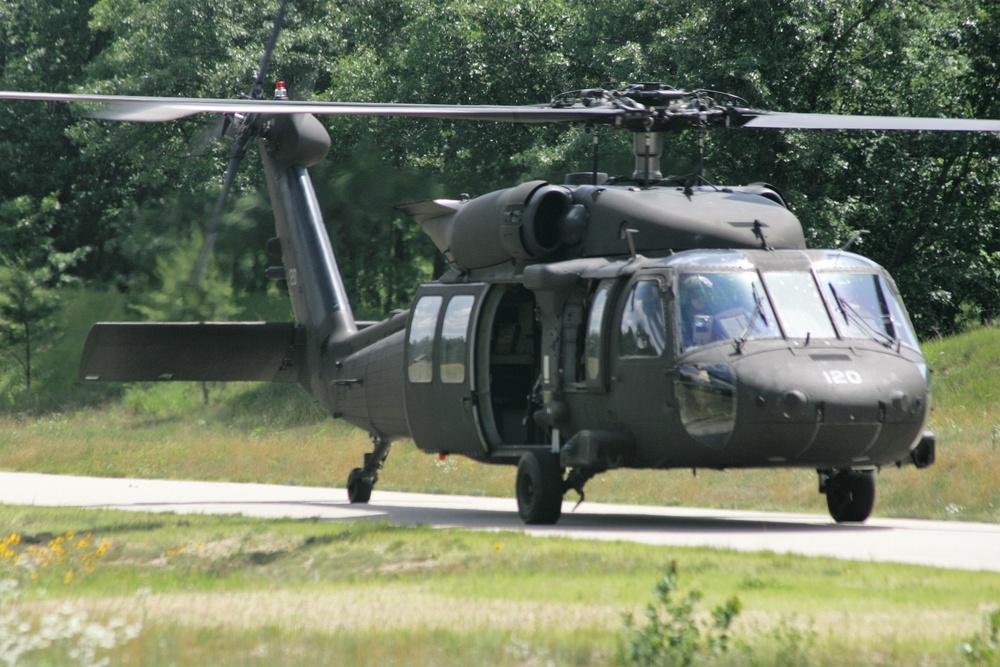 Wisconsin National Guard Black Hawks support training at Fort McCoy