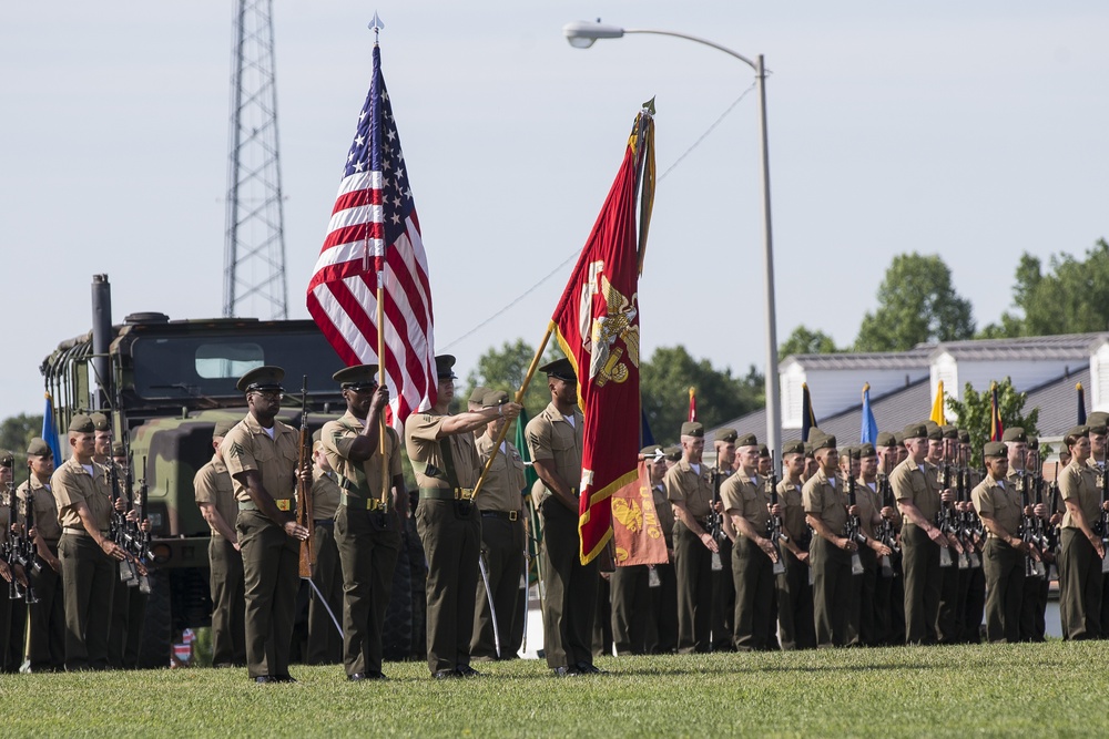 The Basic School Change of Command, Col. Clingan to Col. Everly