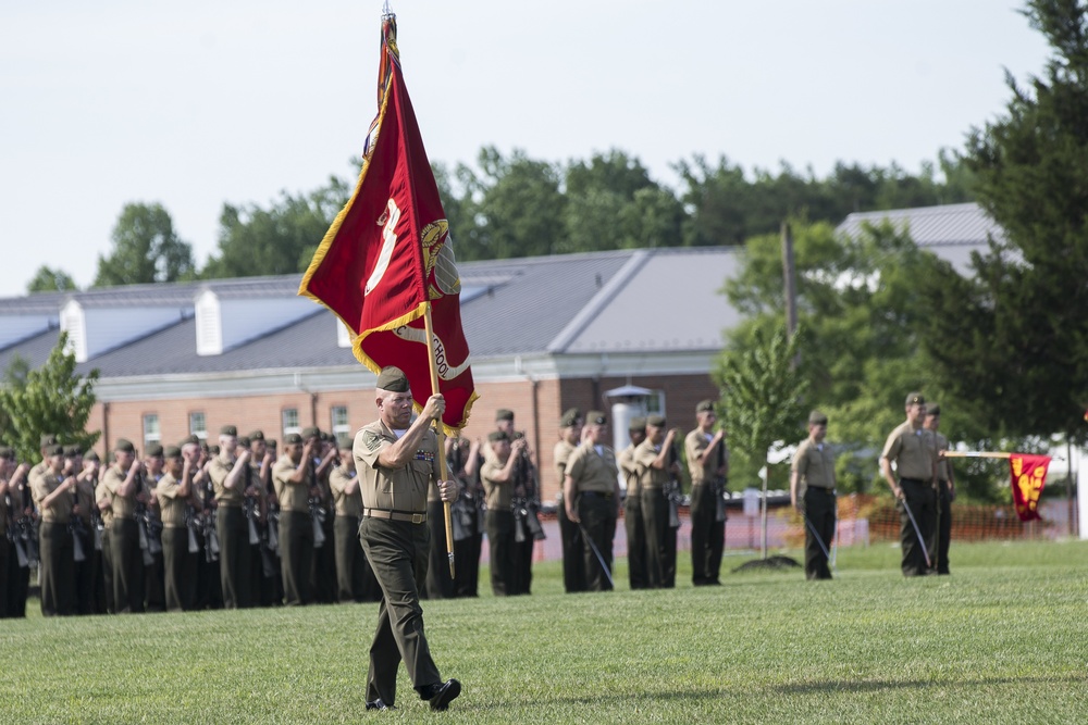 The Basic School Change of Command, Col. Clingan to Col. Everly