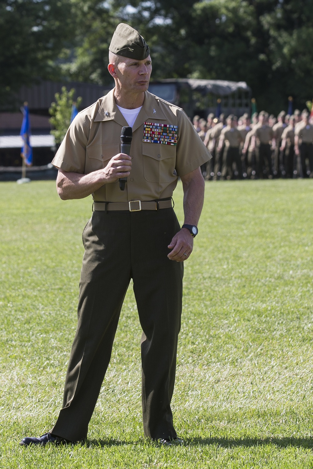 The Basic School Change of Command, Col. Clingan to Col. Everly