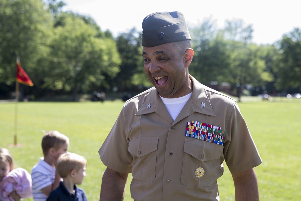 The Basic School Change of Command, Col. Clingan to Col. Everly