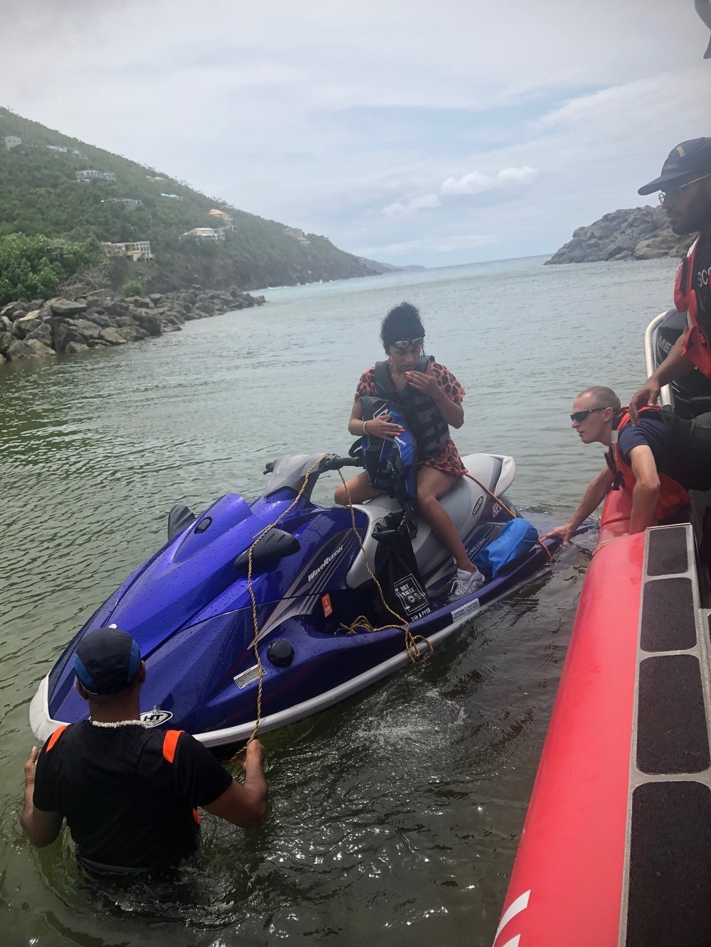 Coast Guard boat crew rescues 2 watercraft riders in the U.S. Virgin Islands