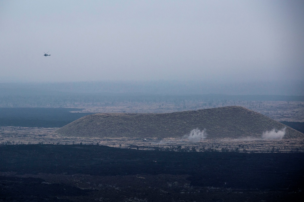 U.S. Marines conduct close air support during RIMPAC