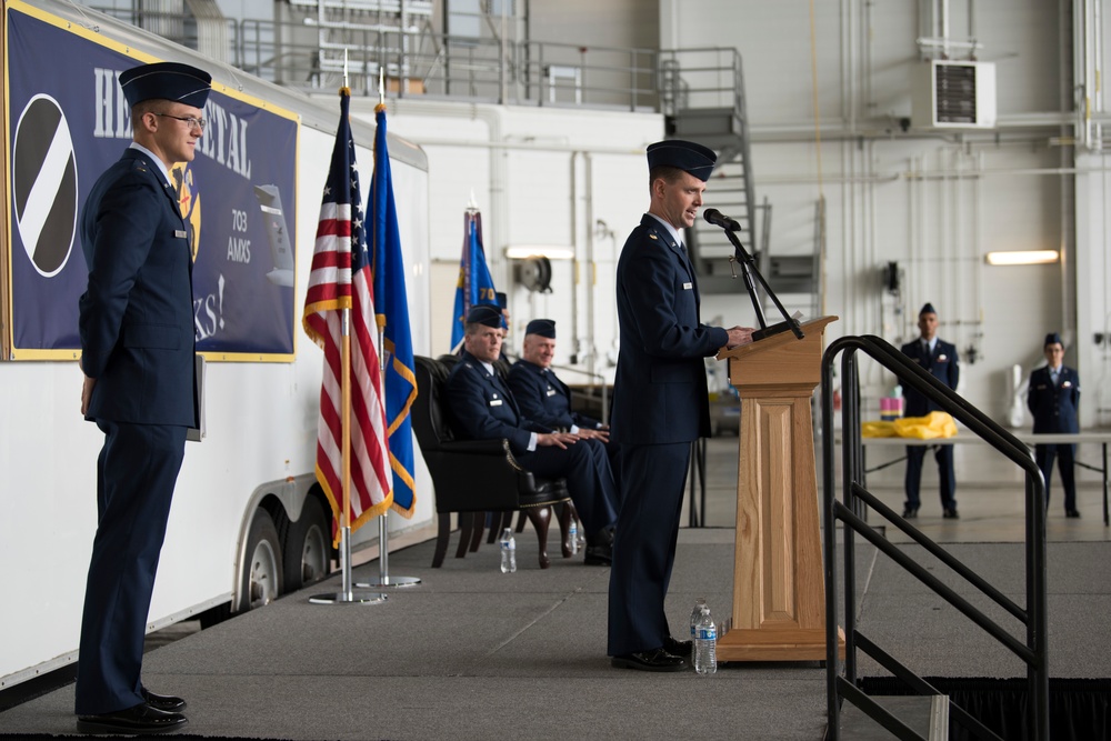 703d Aircraft Maintenance Squadron Change of Command Ceremony