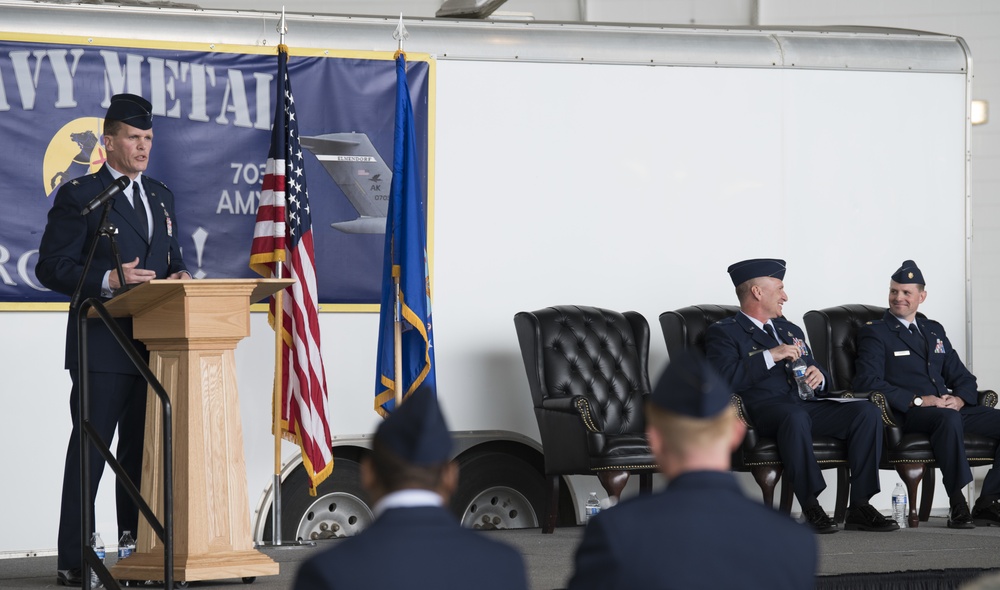 703d Aircraft Maintenance Squadron Change of Command Ceremony