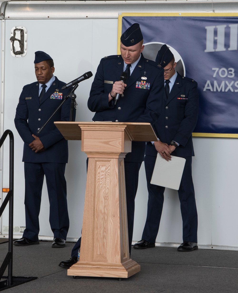 703d Aircraft Maintenance Squadron Change of Command Ceremony