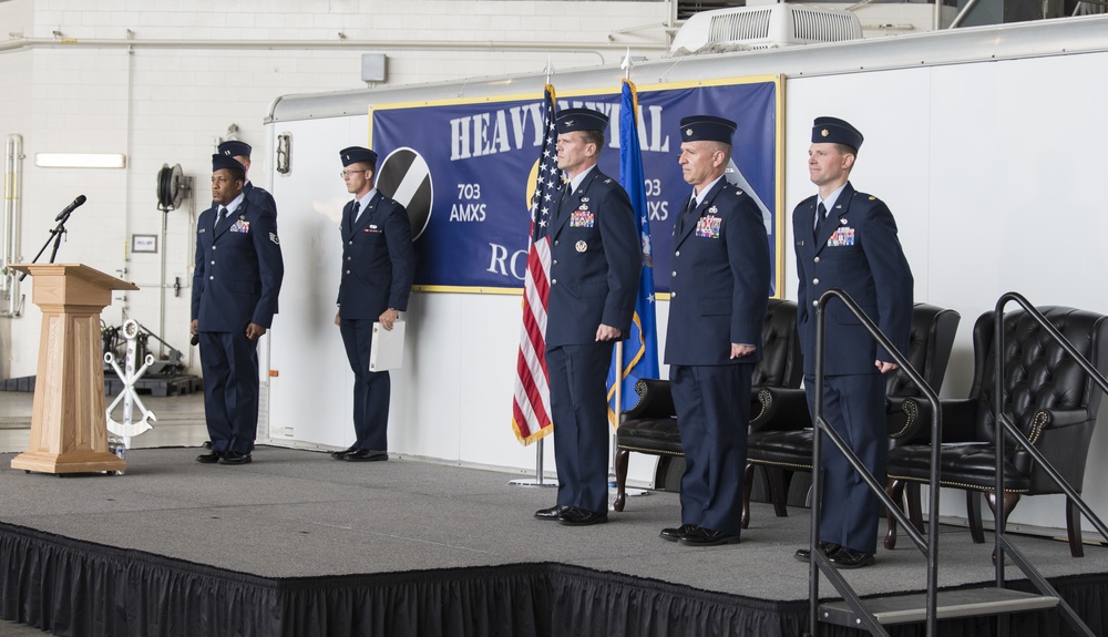 703d Aircraft Maintenance Squadron Change of Command Ceremony