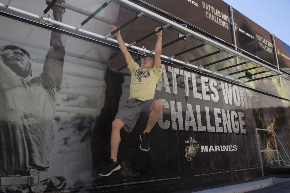 Washington, Illinois native attempts the Marine Corps' Battles Won Challenge