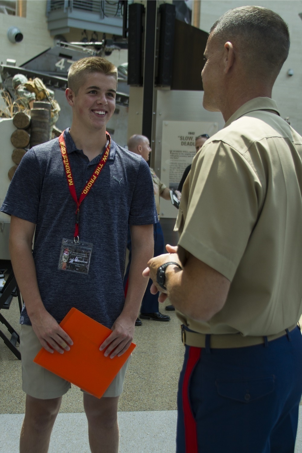 Top-performing high school students arrive at Marines' annual Summer Leadership, Character Development Academy