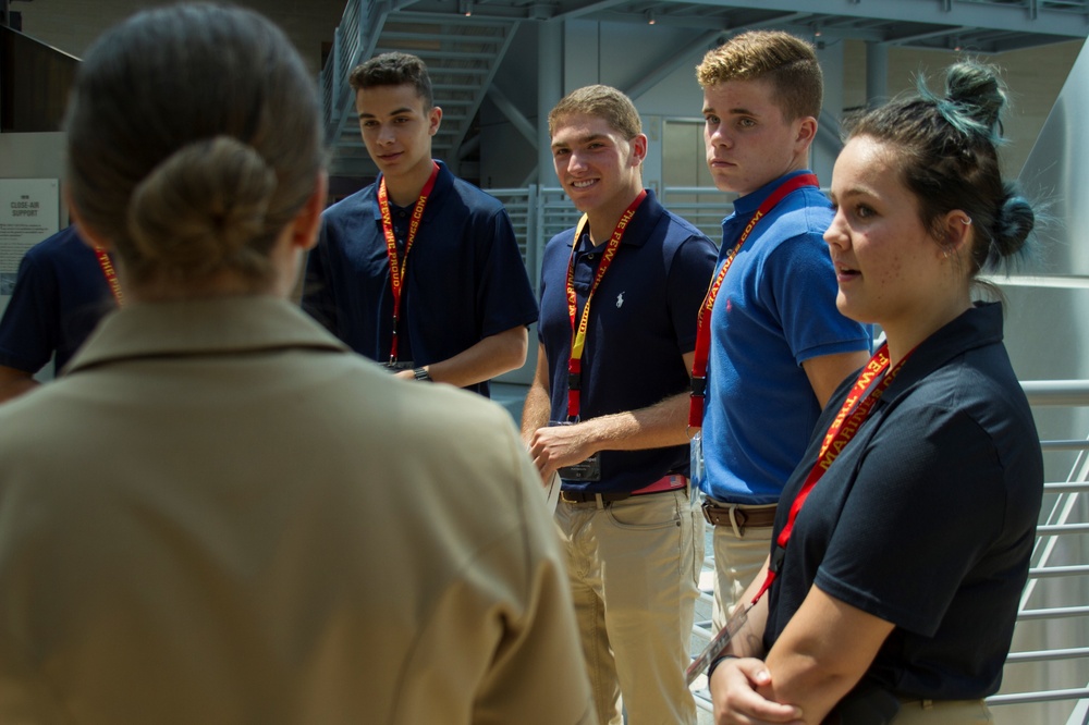 Top-performing high school students arrive at Marines' annual Summer Leadership, Character Development Academy