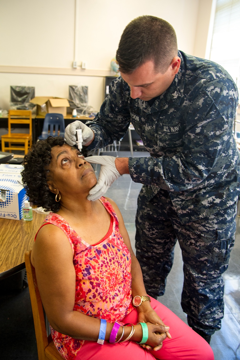 Military optical team provides East Central Georgia’s residents free eyecare