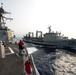 USS Preble conducts replenishment-at-sea with Australia and Canada during RIMPAC