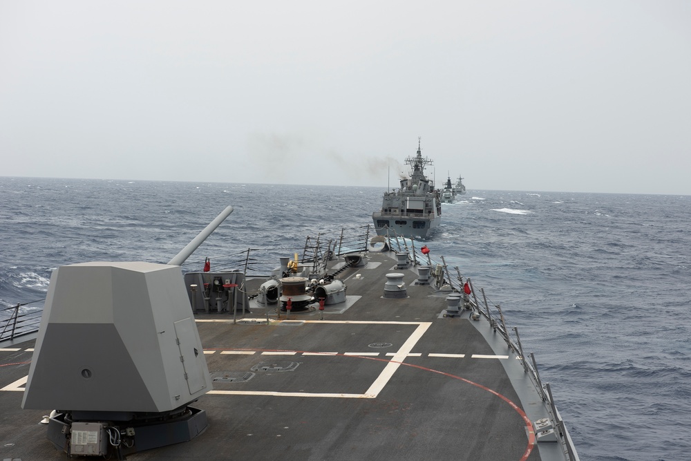 USS Preble participates in Hammerhead Target Live-Fire Exercise