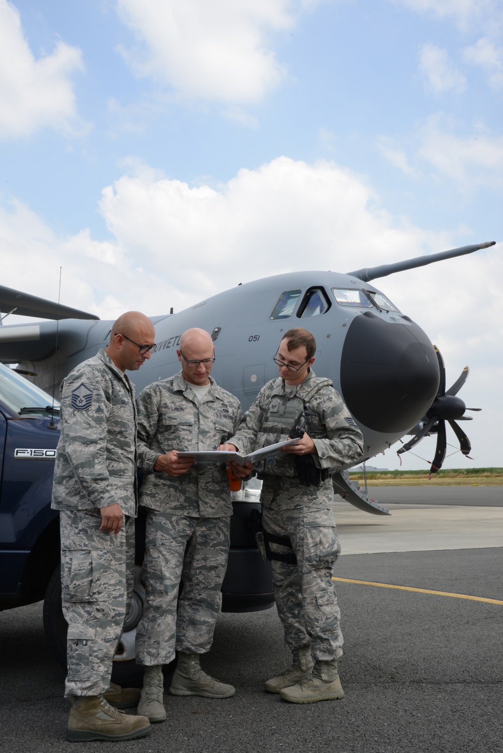 Fire fighter exercise 424th Air base Squadron Turkish Airbus A 400M