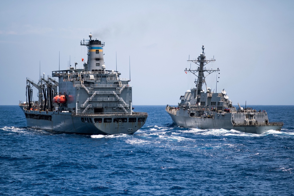 USS Sterett Replenishment-At-Sea