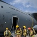 Fire fighter exercise 424th Air base Squadron Turkish Airbus A 400M